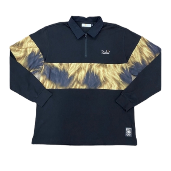 Rokit Other - NWOT Rokit Men's long sleeve quarter zip Polo Shirt size L